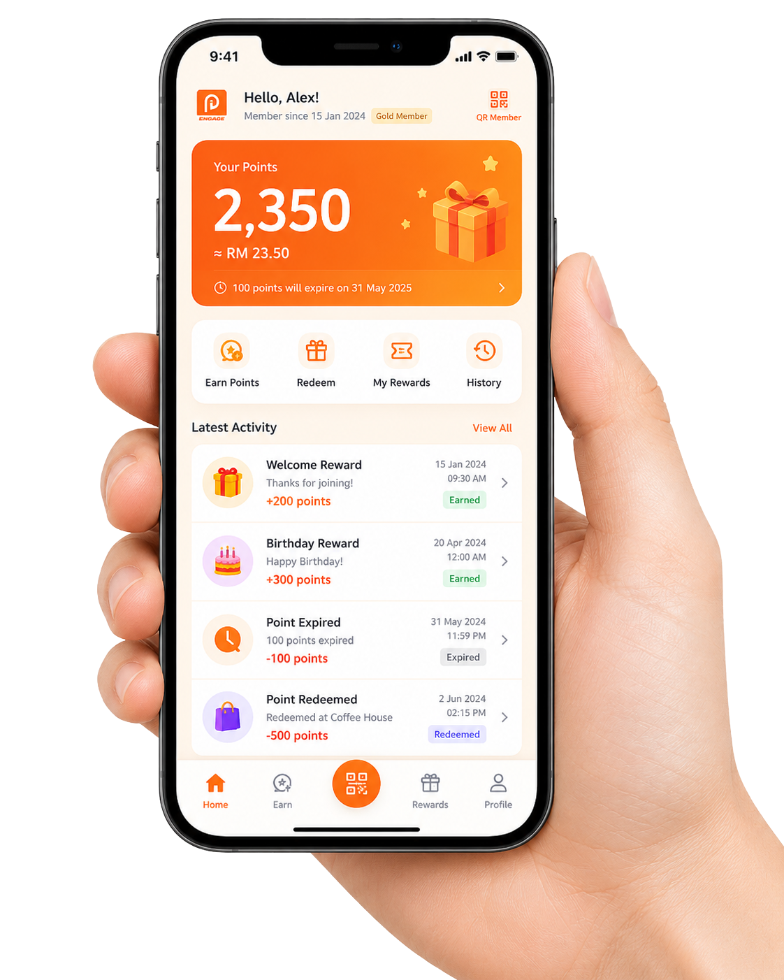iPos Engage mobile app preview
